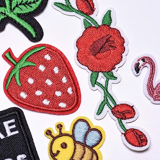 DIY Iron On Embroidered Patches 42 Pcs - On the Go with Princess O