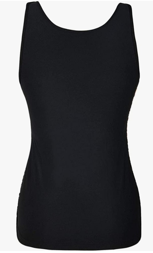 Glittery Black Sequin Tank Top - On the Go with Princess O