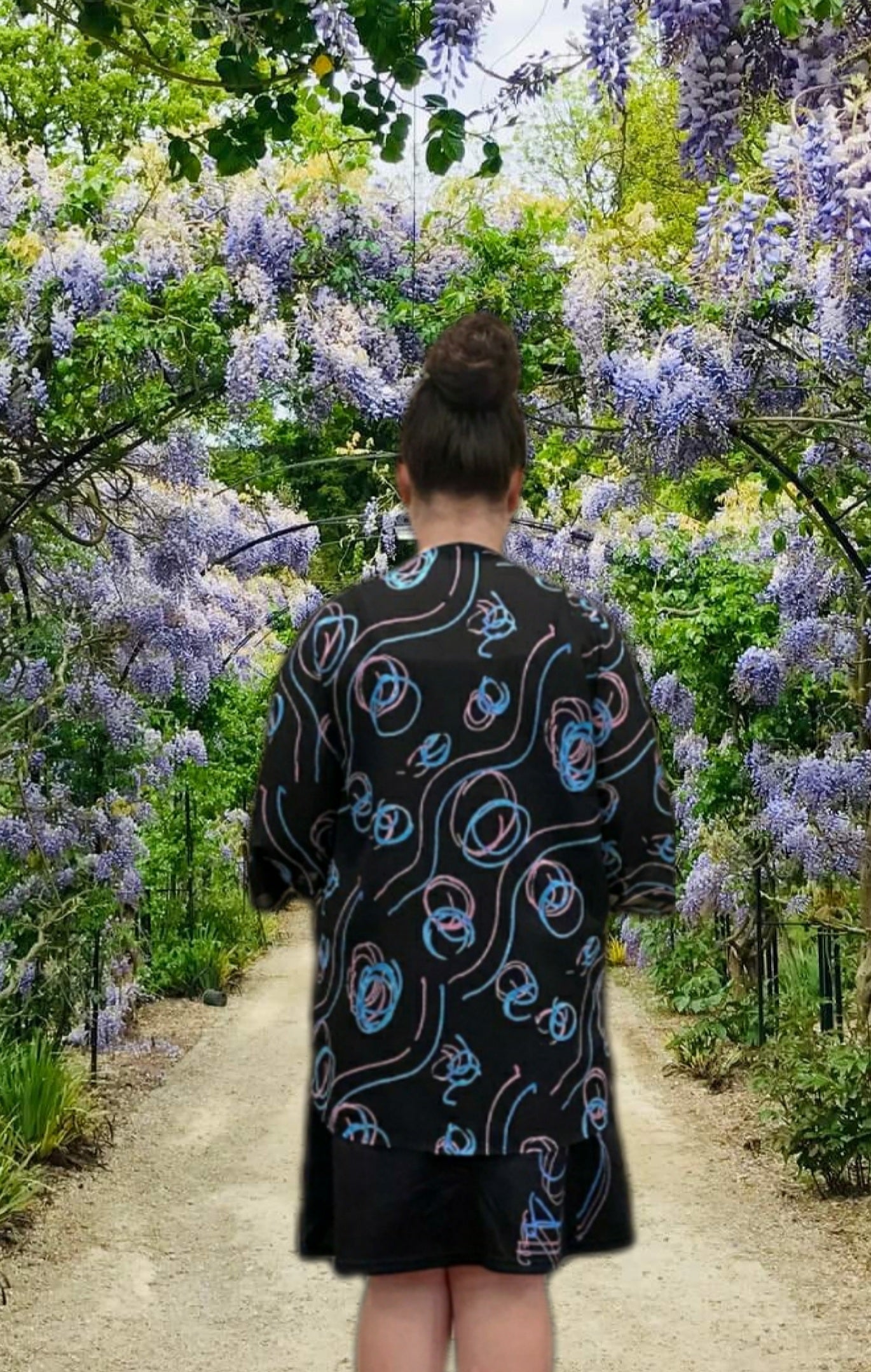 Scribble Kimono Wrap - On the Go with Princess O