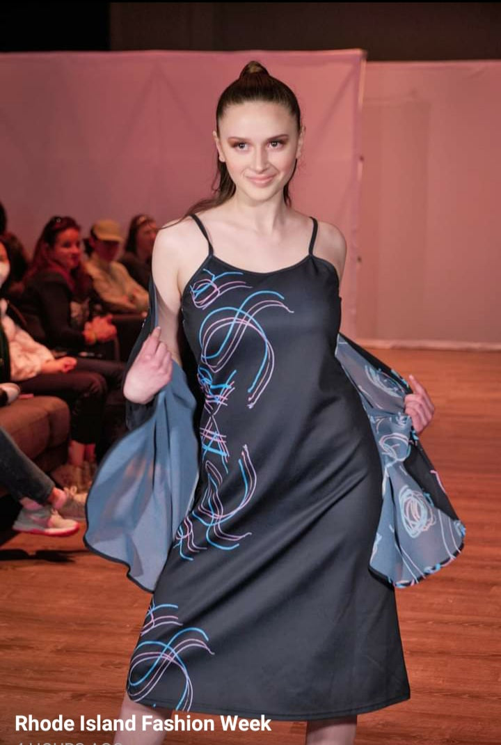 Women's Scribble Cami Dress w/ Kimono On the Go with Princess O