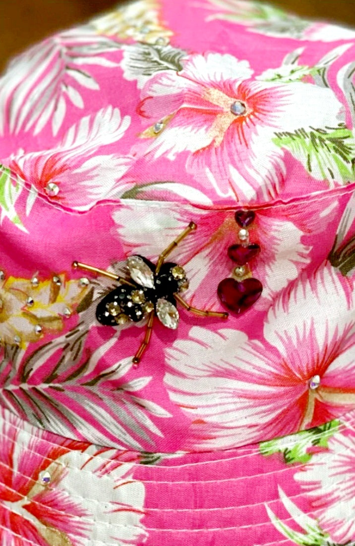 Swarovski Bee Cotton Bucket Hat - On the Go with Princess O