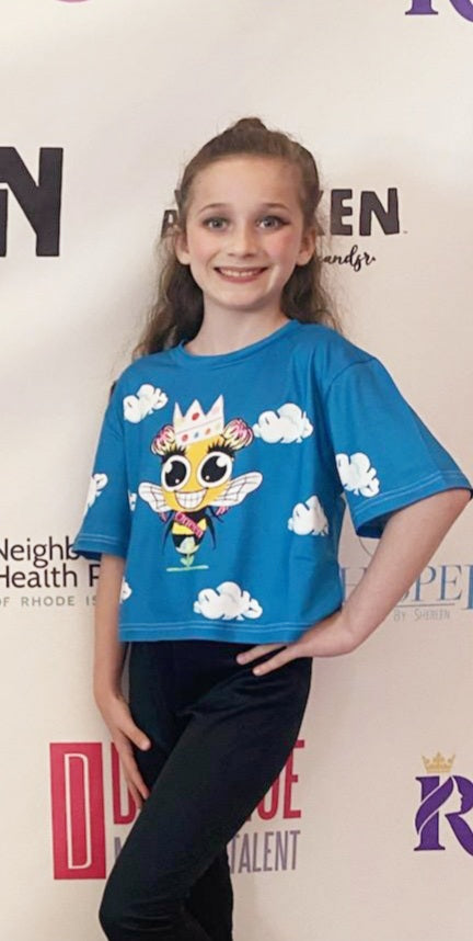 Queen Bee Head in the Clouds Crop Top - On the Go with Princess O