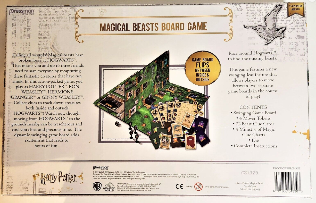 Harry Potter Magical Beasts Game - On the Go with Princess O