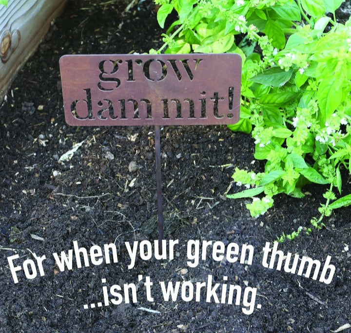 Metal Yard Art Sign
