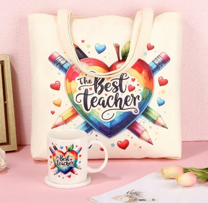 The Best Teacher Gift Mug & Tote Bag