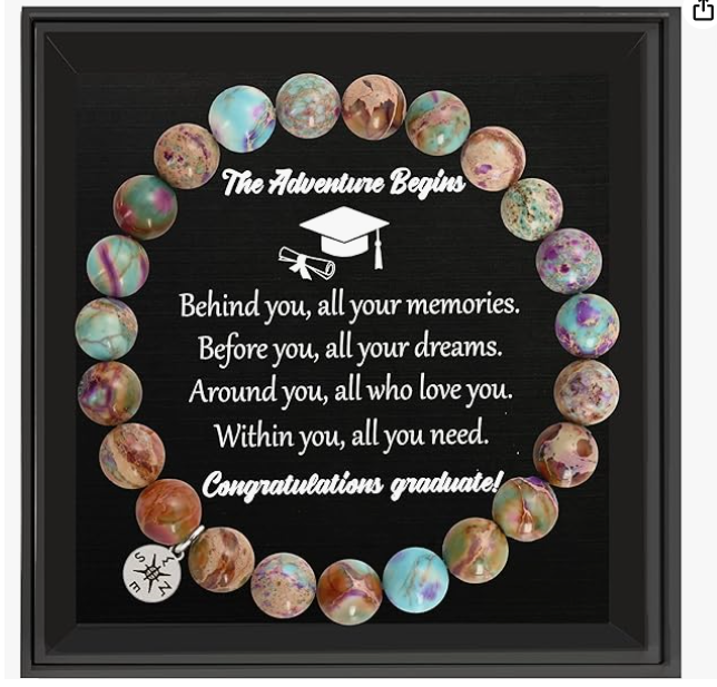 Jasper Stone Graduation Bracelet - On the Go with Princess O