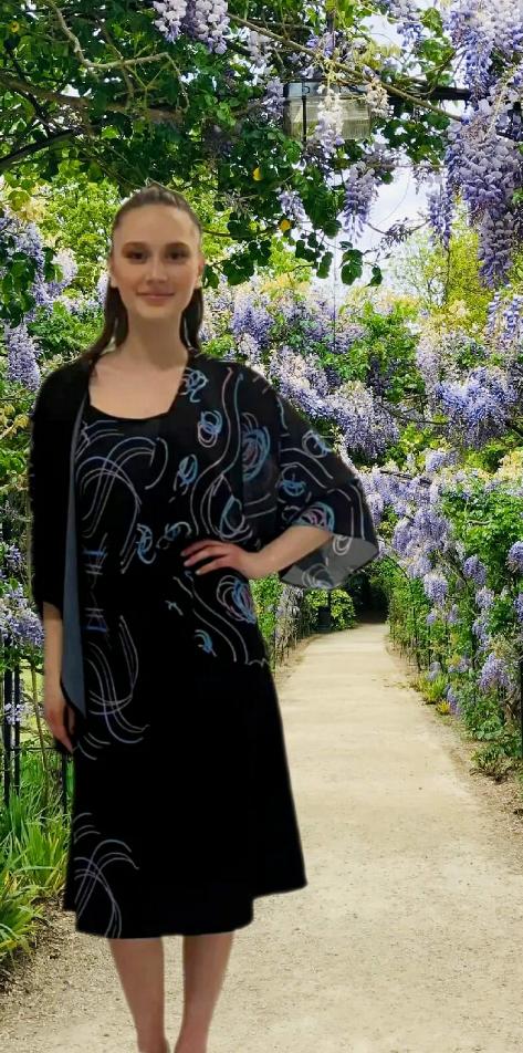 Scribble Kimono Wrap - On the Go with Princess O