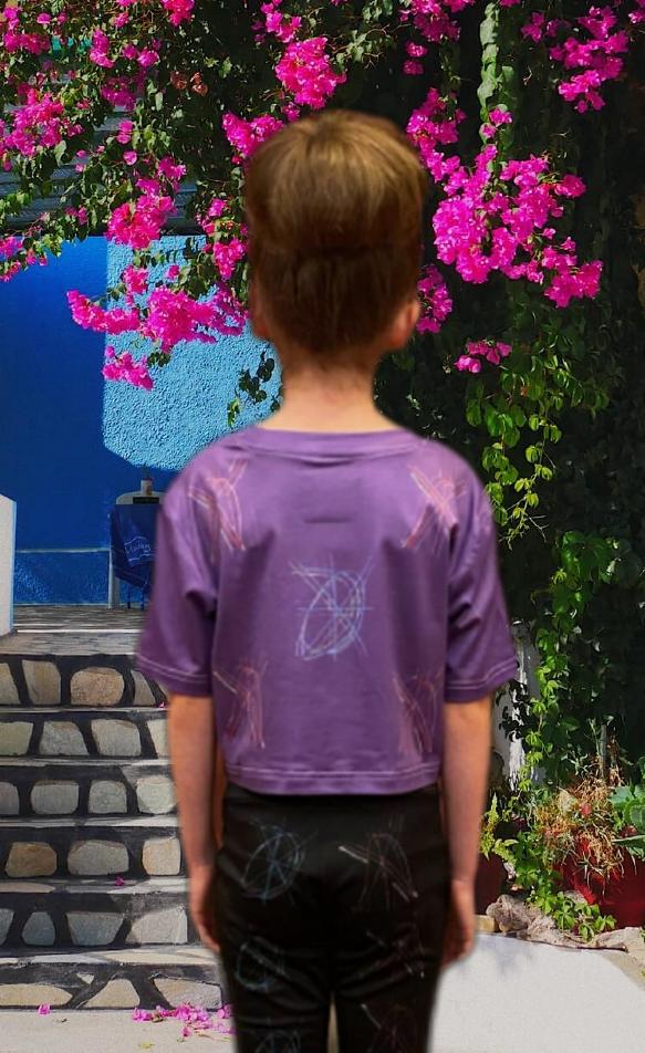 Scribble Crop Top - On the Go with Princess O