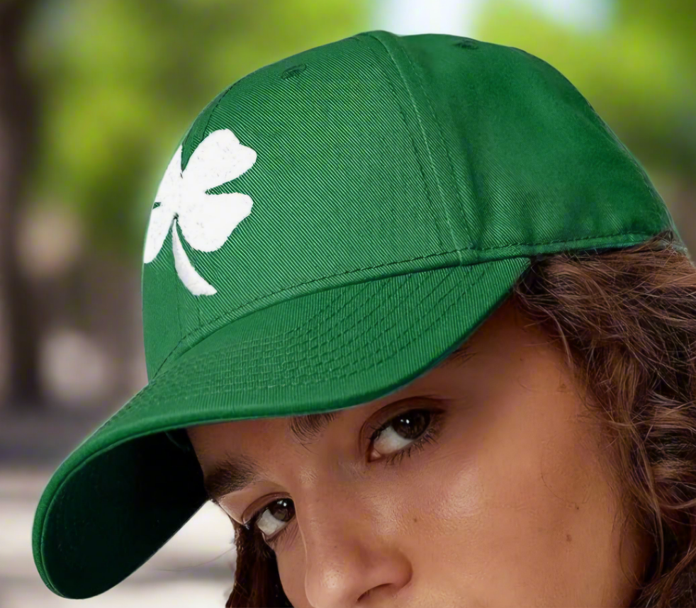 Irish Clover Baseball Cap Hat On the Go with Princess O