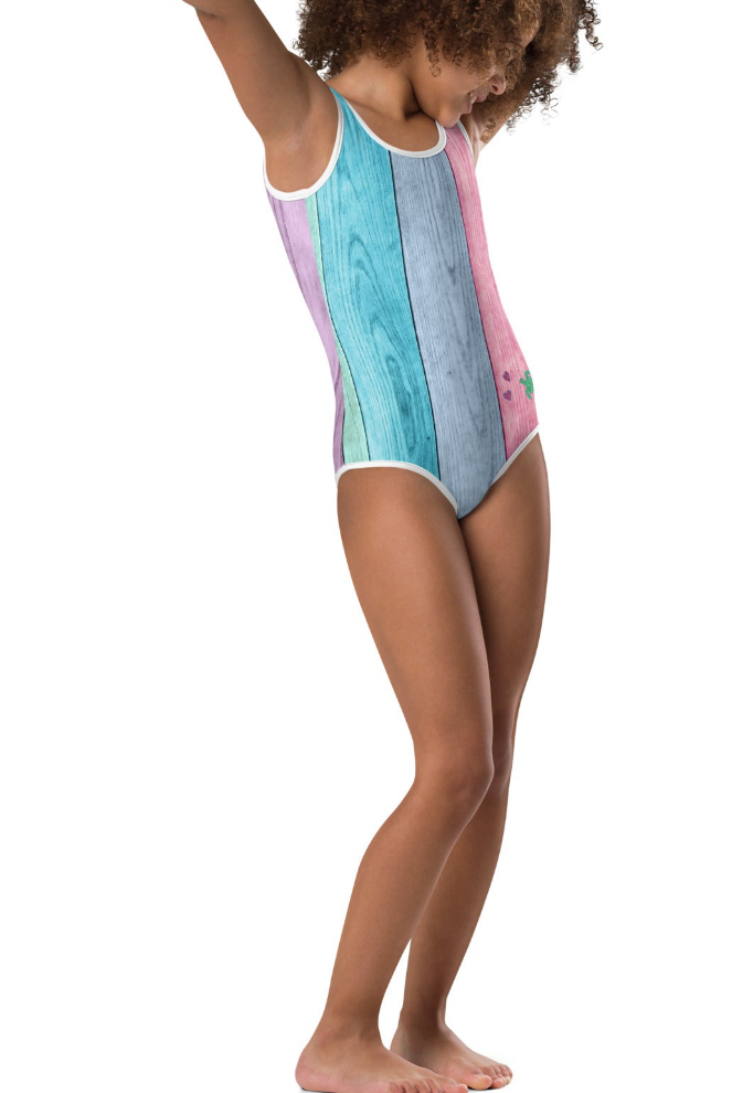 Girls Save the Sea Turtles UPF Swimsuit On the Go with Princess O