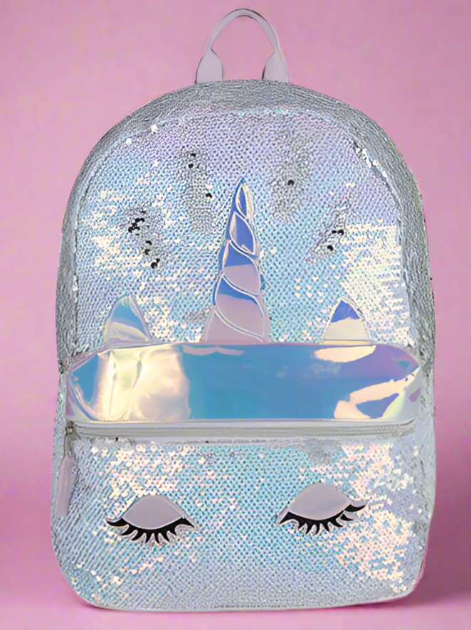 Glitter Unicorn Large Backpack - On the Go with Princess O
