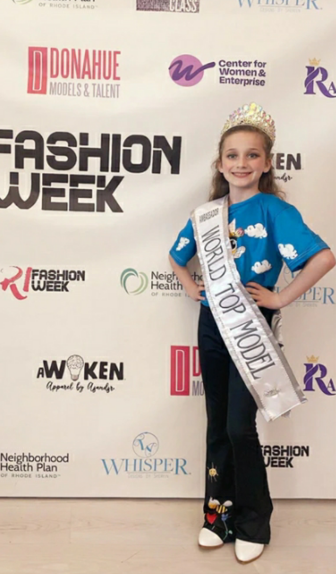 Girl's Flared Floral Bee Pants On the Go with Princess O