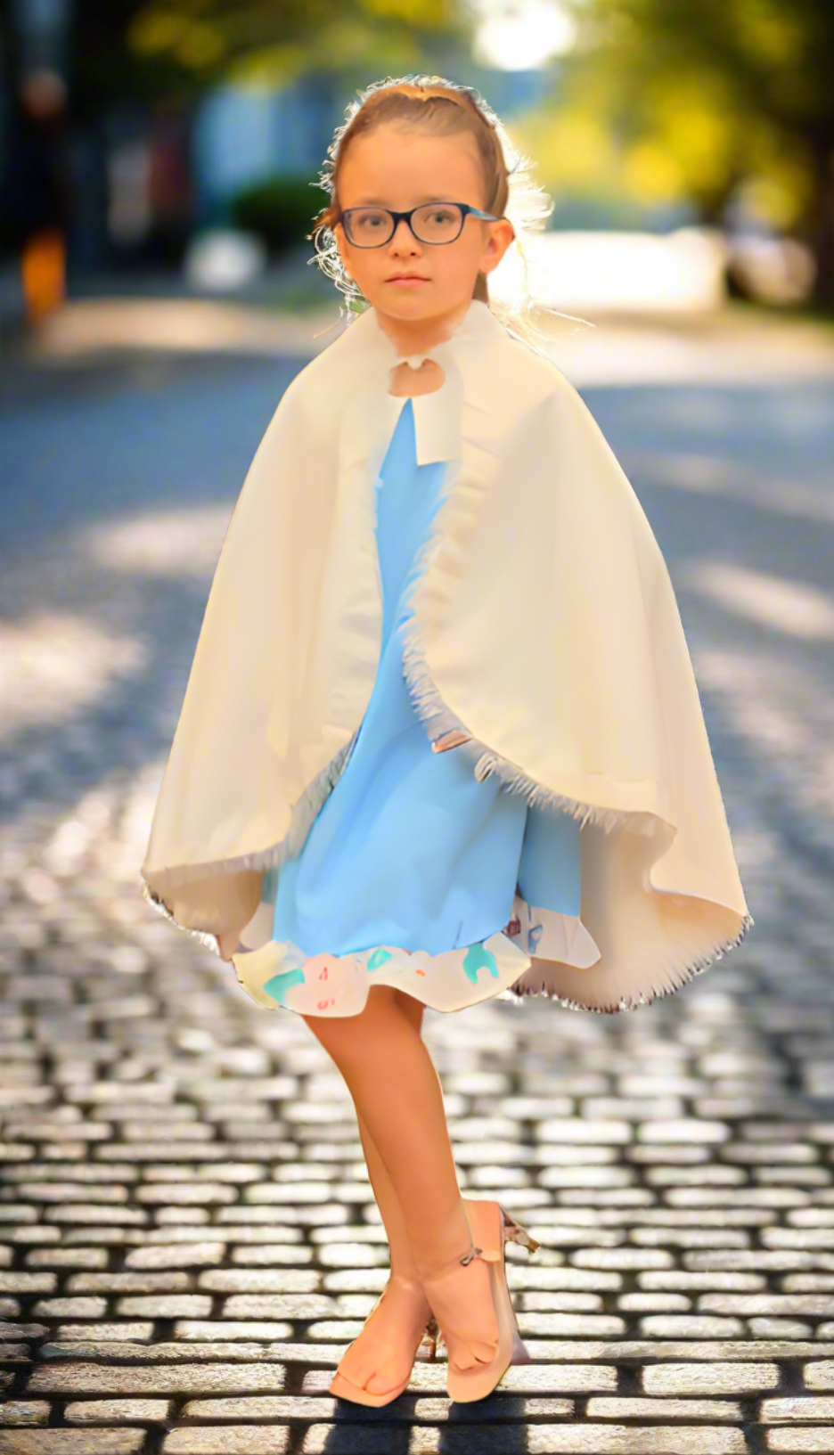 Sea Turtle Collared Girls Juniors Cover Up Dress