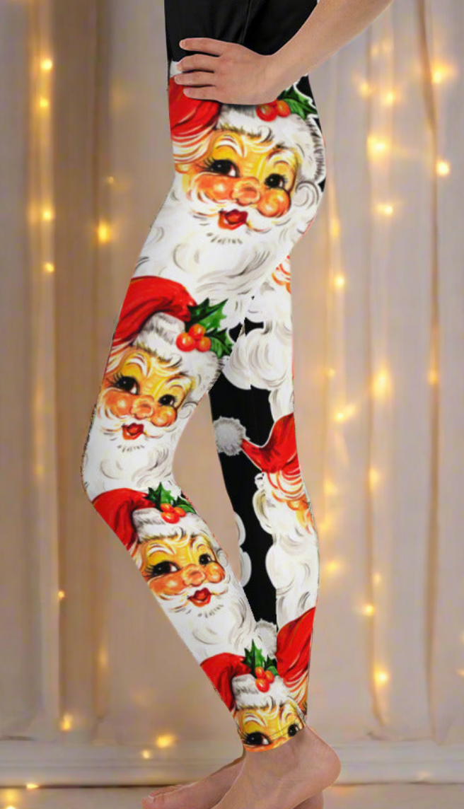 Santa Clause Girls Juniors Leggings