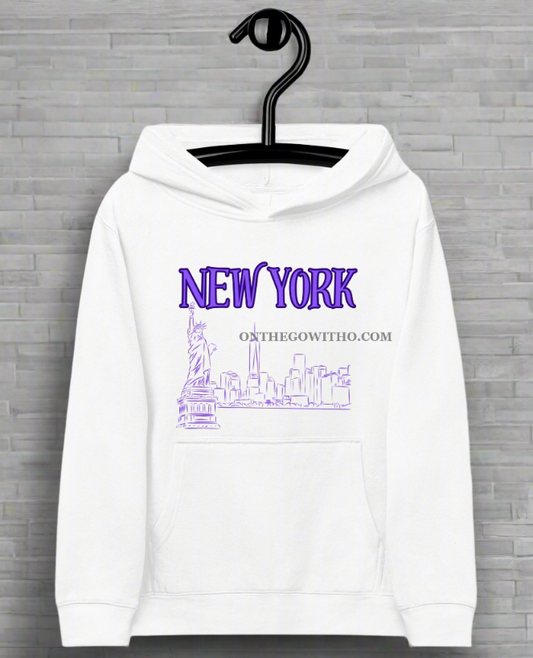New York Fleece Youth Hoodie - On the Go with Princess O