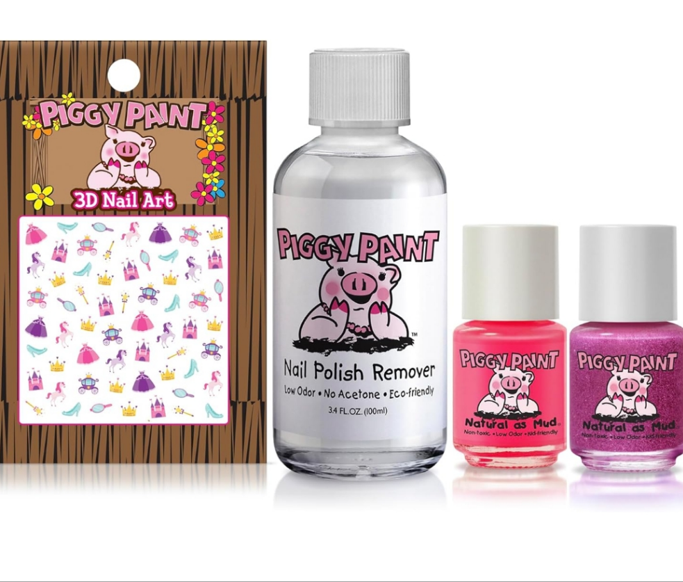 Piggy Paint Natural Nontoxic Vegan Nail Polish Kit