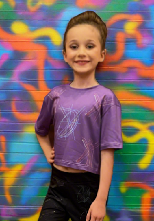 Be Yourself Crop Top Girls (M) - On the Go with Princess O
