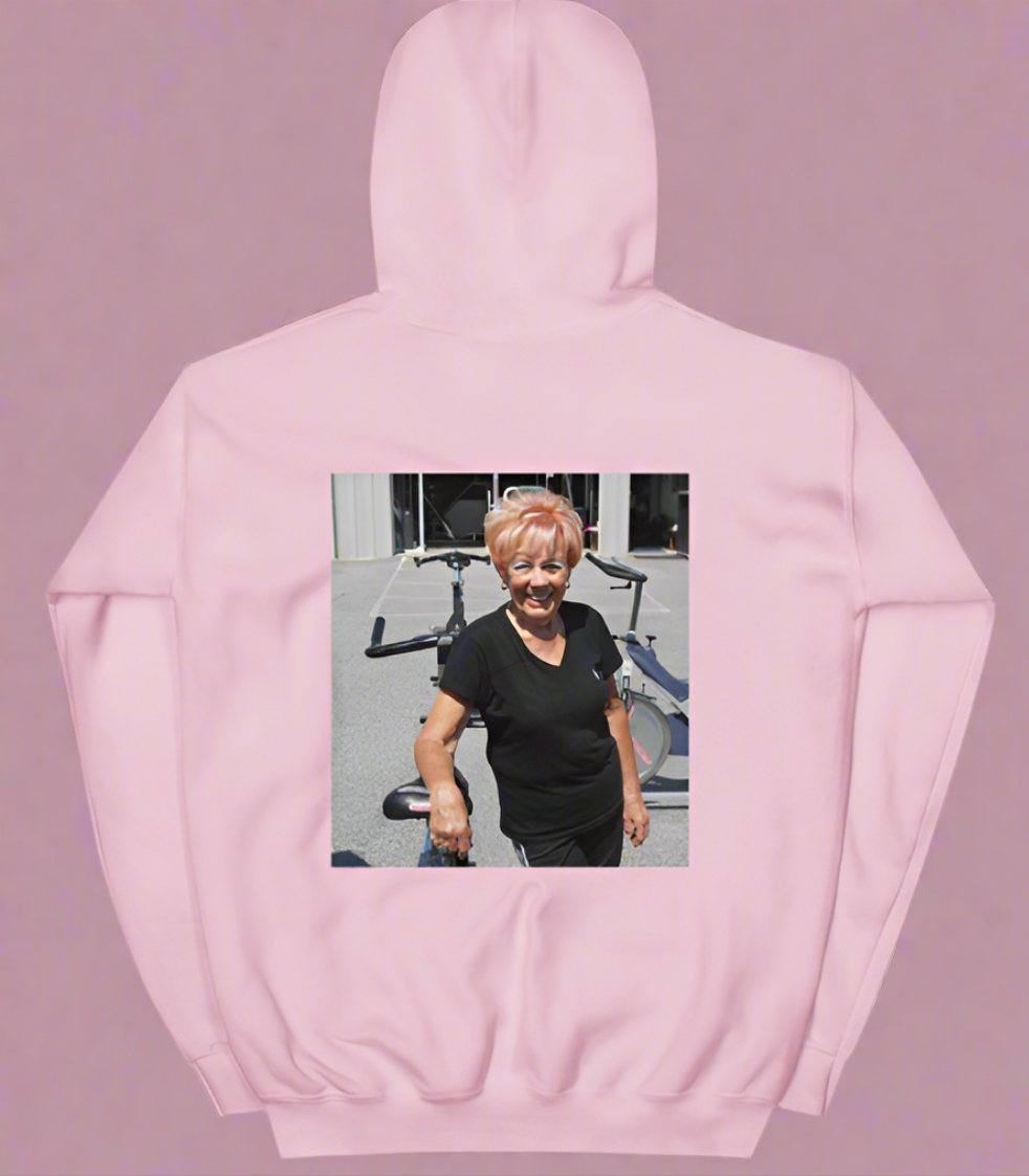 NO ONE FIGHTS ALONE PINK LIGHTWEIGHT HOODIE On the Go with Princess O