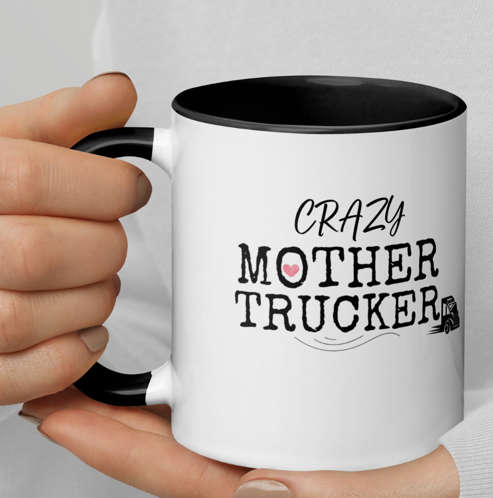 Crazy Mother Trucker Ceramic Mug - On the Go with Princess O