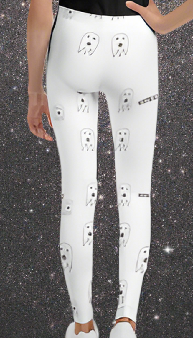 Boo-tiful Spandex Girls Juniors Leggings - On the Go with Princess O