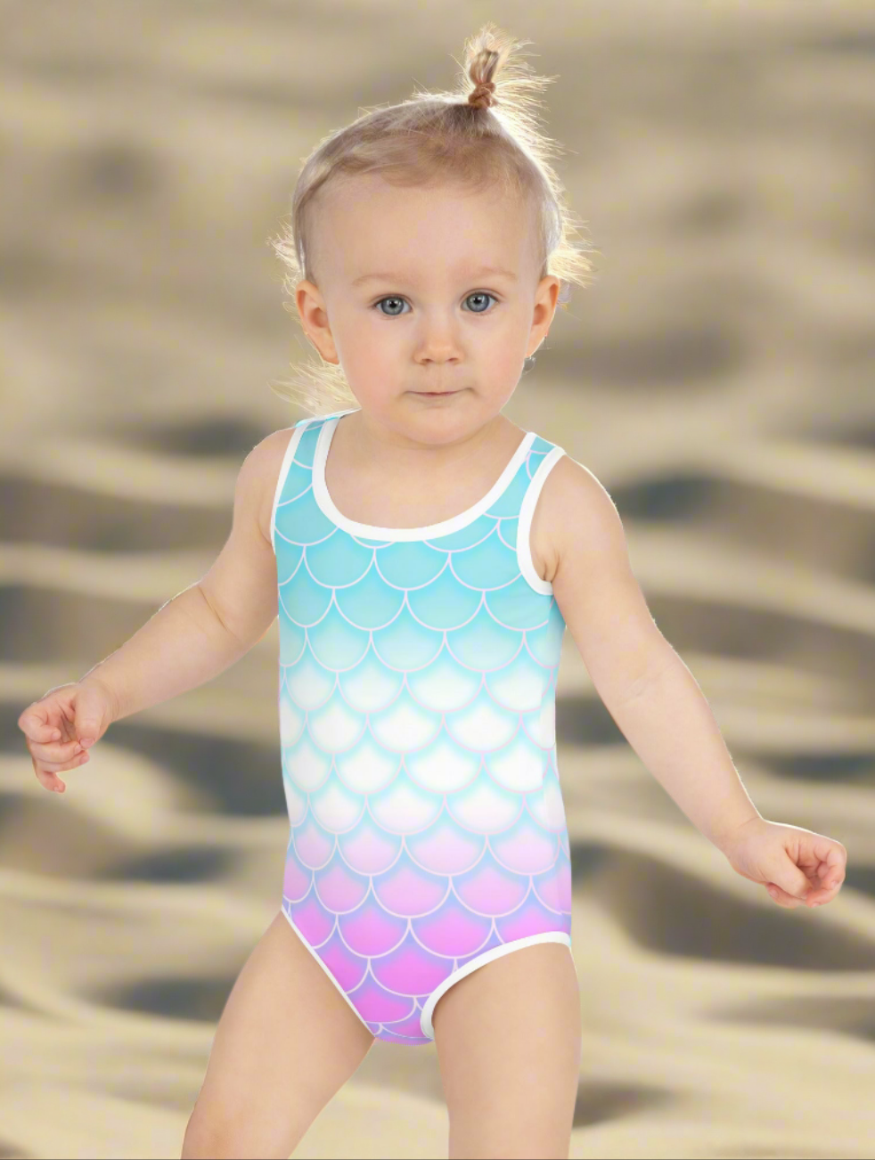 Girls Mermaid Vibes UPF Swimsuit On the Go with Princess O