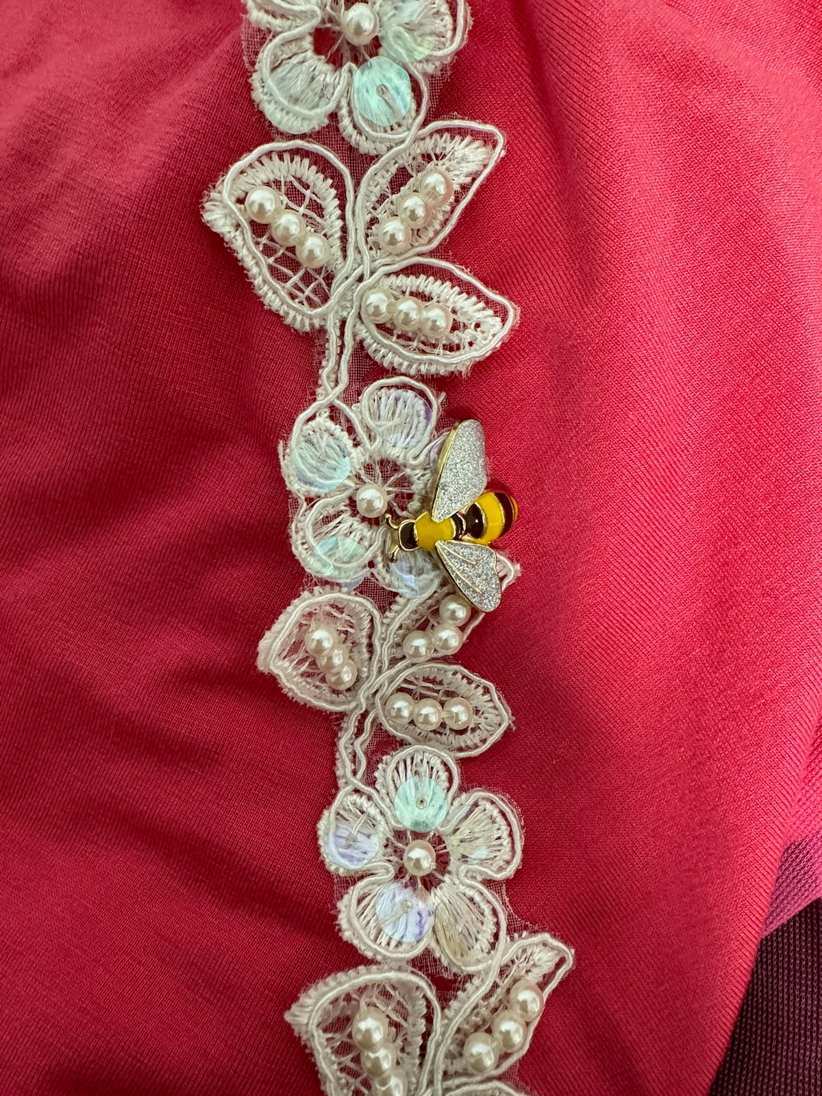 Juniors Pink Bee Flutter Dress (12/14) On the Go with Princess O