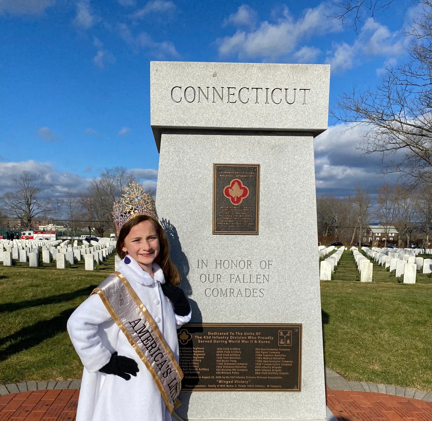 Wholesale American Flags For Wreaths Across America On the Go with Princess O