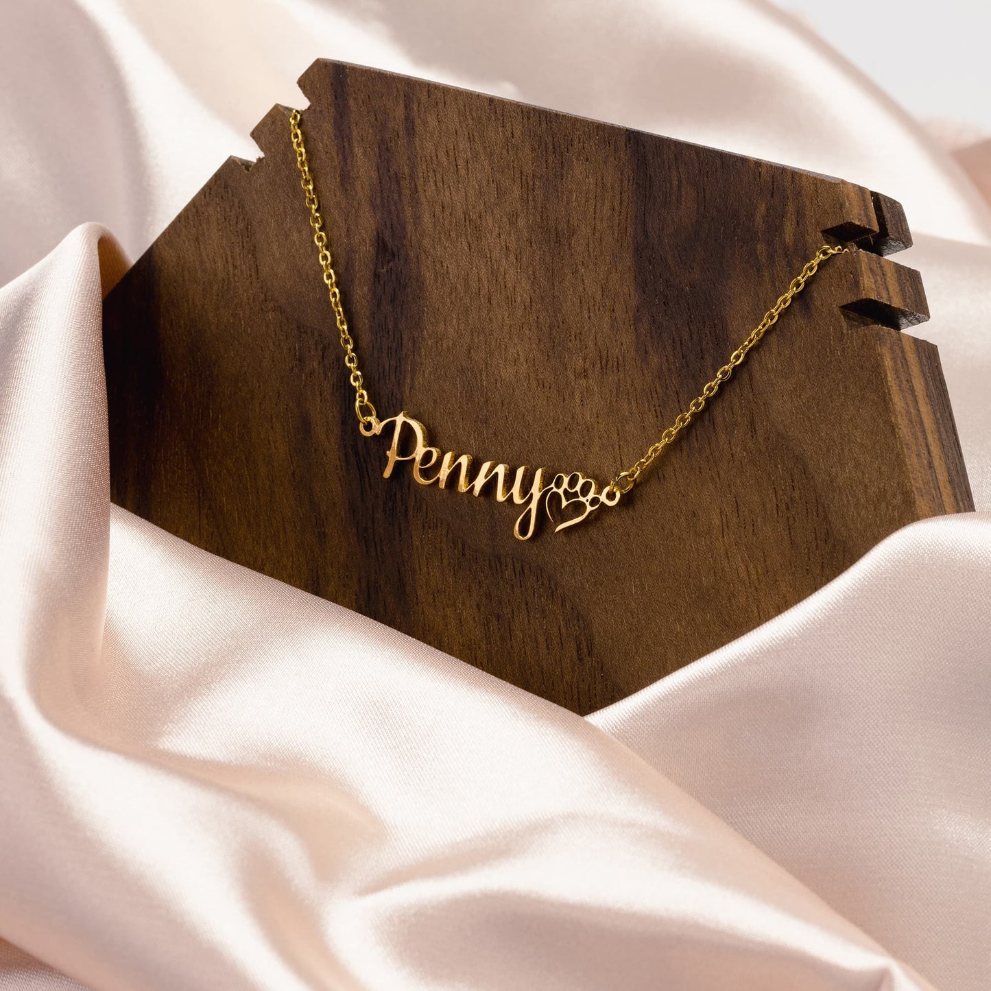 Personalized Paw Print 20" Necklace - On the Go with Princess O