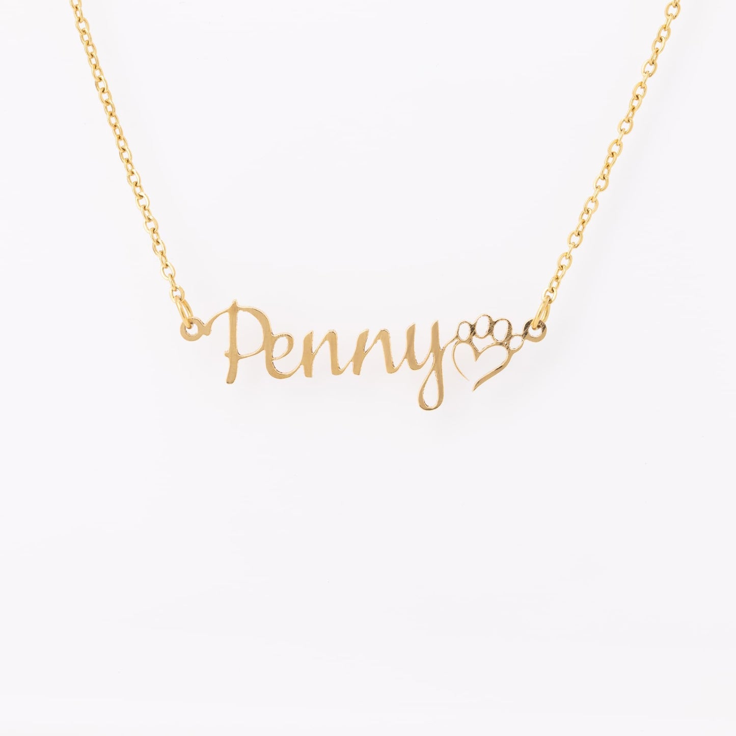 Personalized Paw Print 20" Necklace - On the Go with Princess O