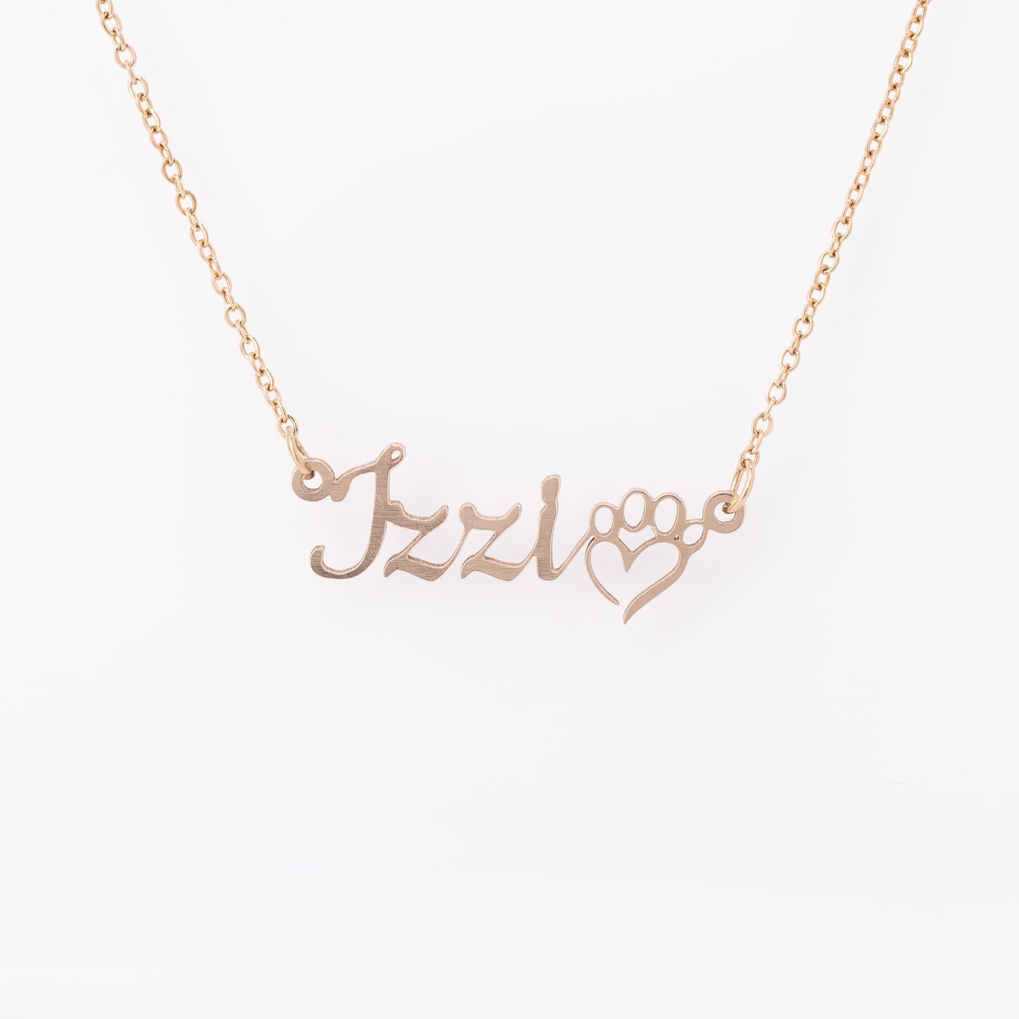 Personalized Paw Print 20" Necklace - On the Go with Princess O