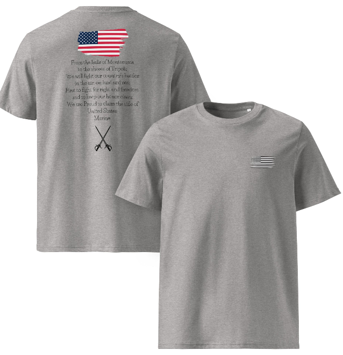 Marine's Hymn Adult Organic Tee