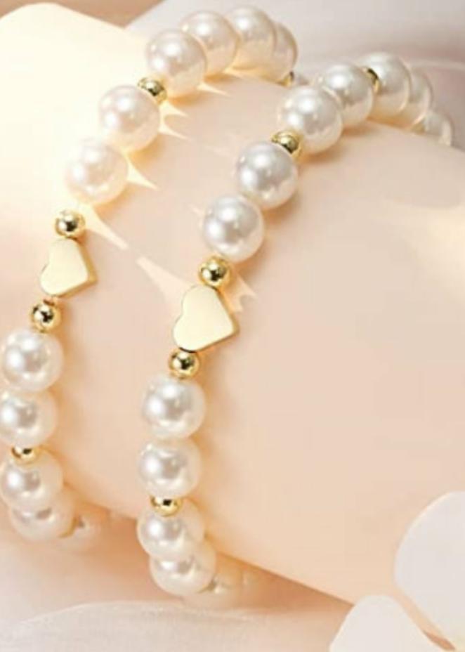 Mother and Daughter Natural Pearl Bracelets On the Go with Princess O