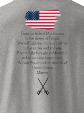 Marine's Hymn Adult Organic Tee
