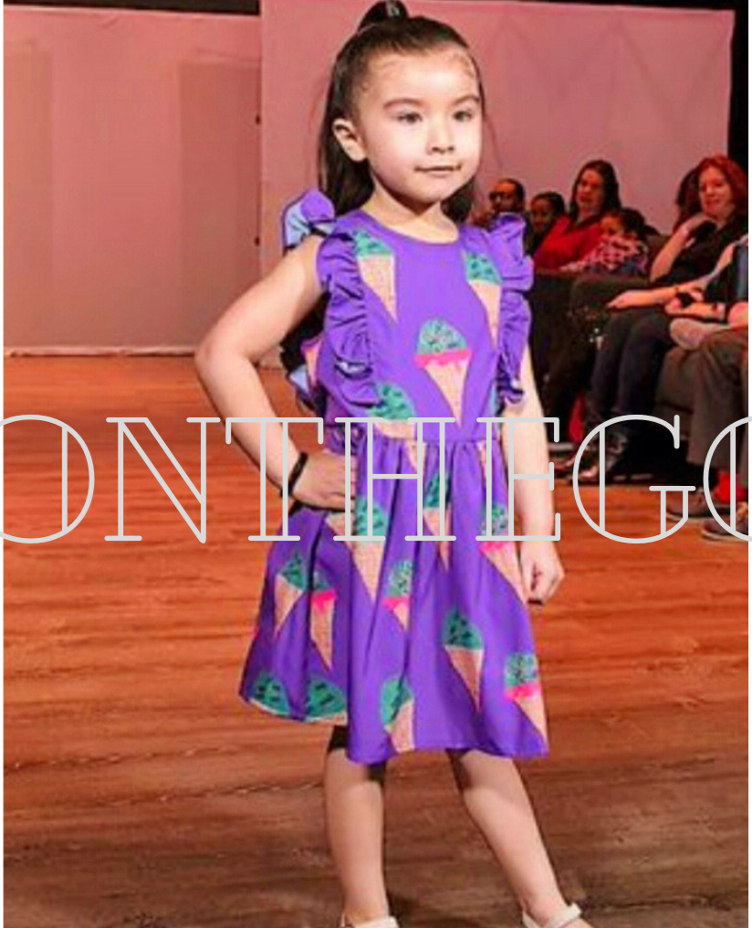 Purple Ice Cream Ruffle Dress - On the Go with Princess O