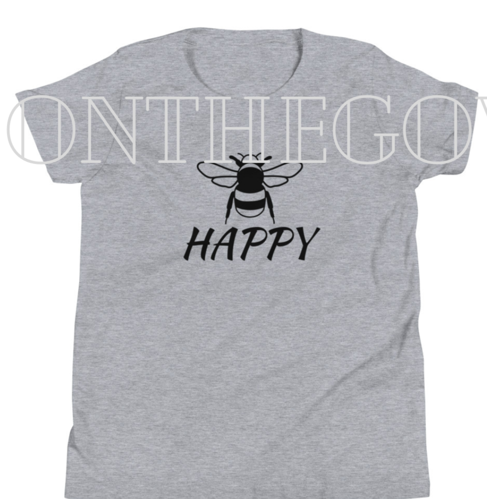 Bee Happy Organic Cotton Tee - On the Go with Princess O