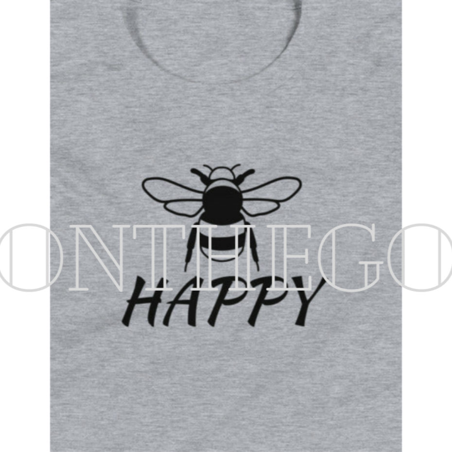 Bee Happy Organic Cotton Tee - On the Go with Princess O