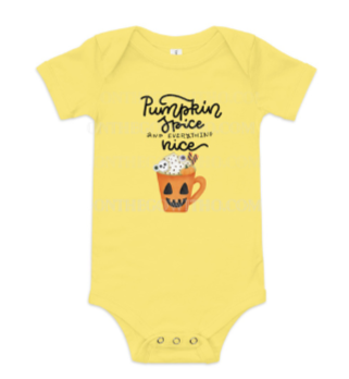 Pumpkin Spice Cotton Onesie