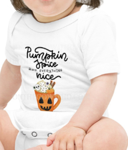 Pumpkin Spice Cotton Onesie