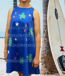 Save the Turtles Big Pockets Dress - On the Go with Princess O