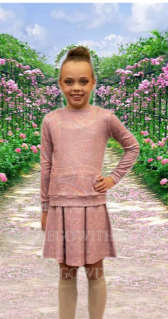 Scribble Dress with Pullover Sweater - On the Go with Princess O