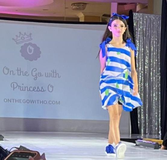Striped Turtle Tie Up Girls Juniors Dress