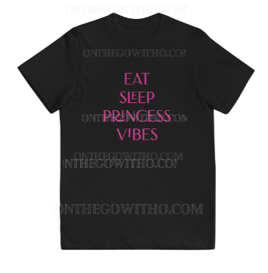 Glittery Crown Tutu & Eat Sleep Princess Vibes Tee
