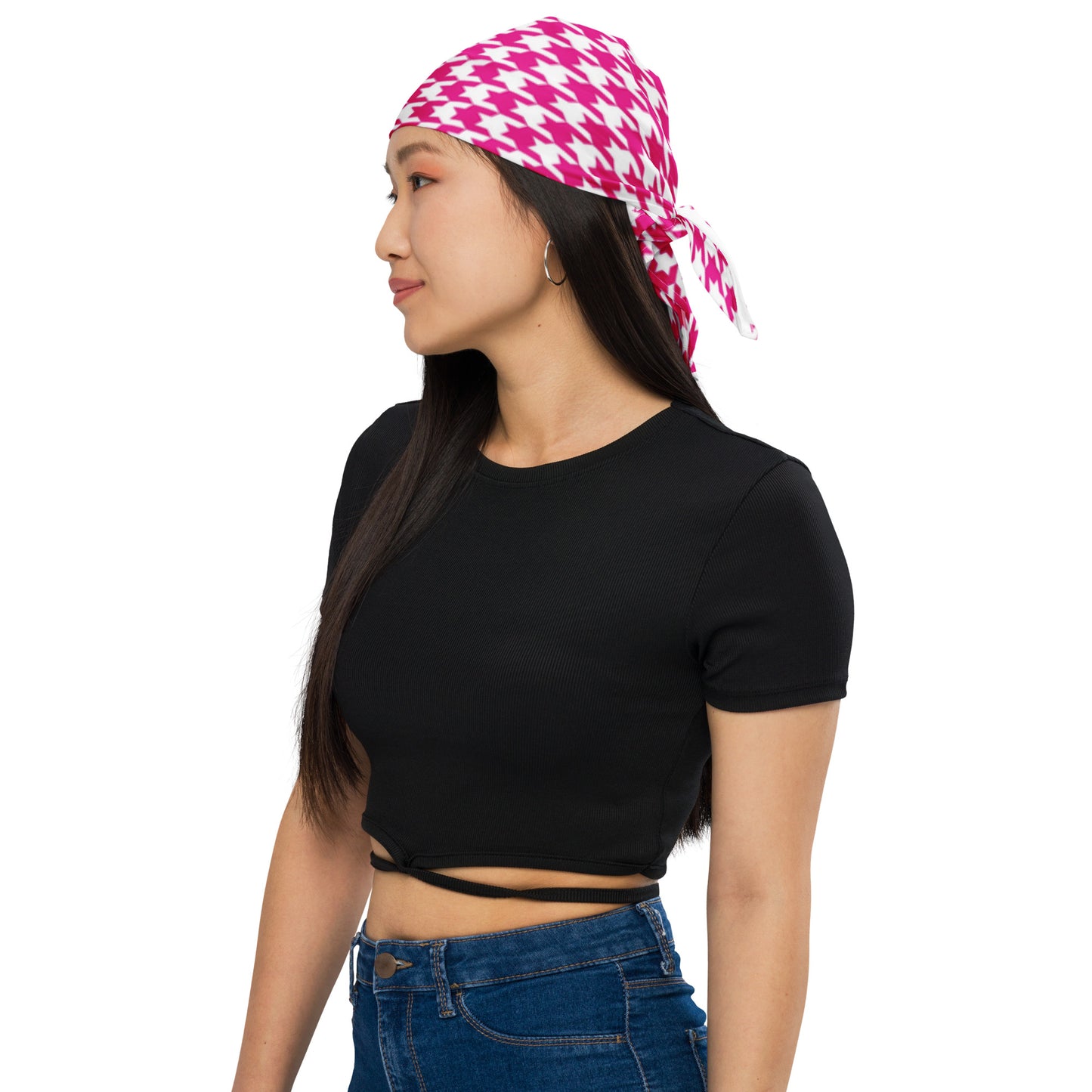 Houndstooth Pink or Blue Bandana - On the Go with Princess O