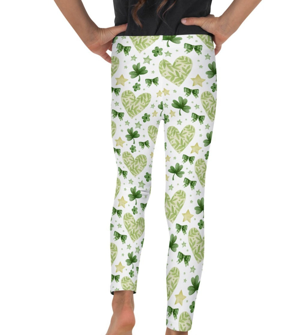 Lucky Shamrock Girls Toddlers Leggings
