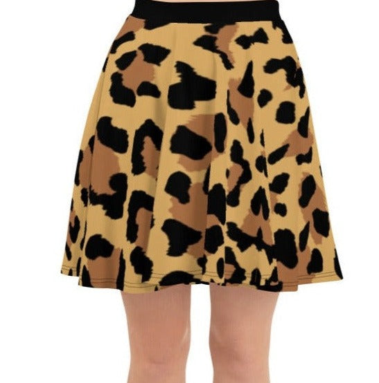 Leopard print golf skirt