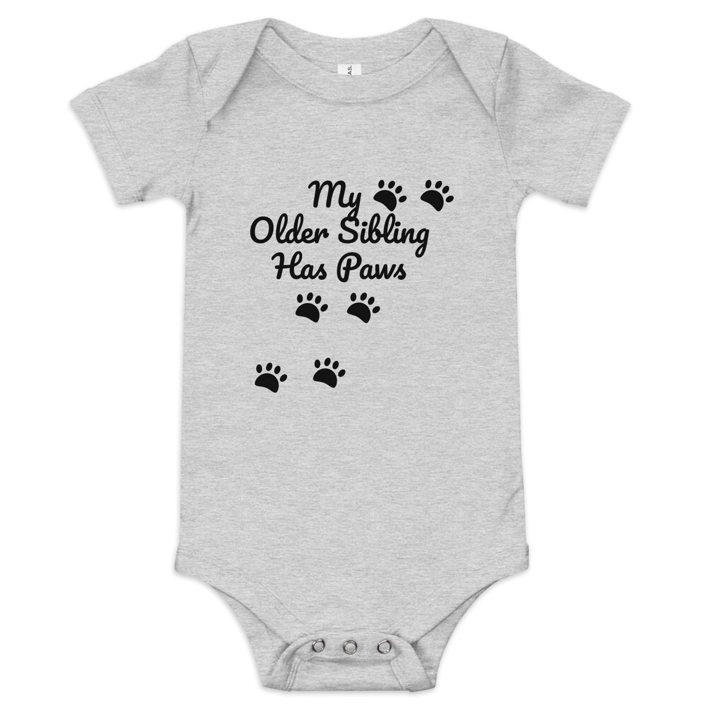 My Older Sibling Has Paws Onesie On the Go with Princess O