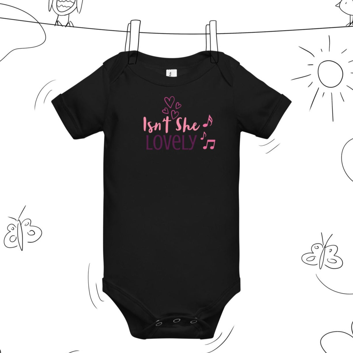 Isn't She Lovely Baby Onesie - On the Go with Princess O