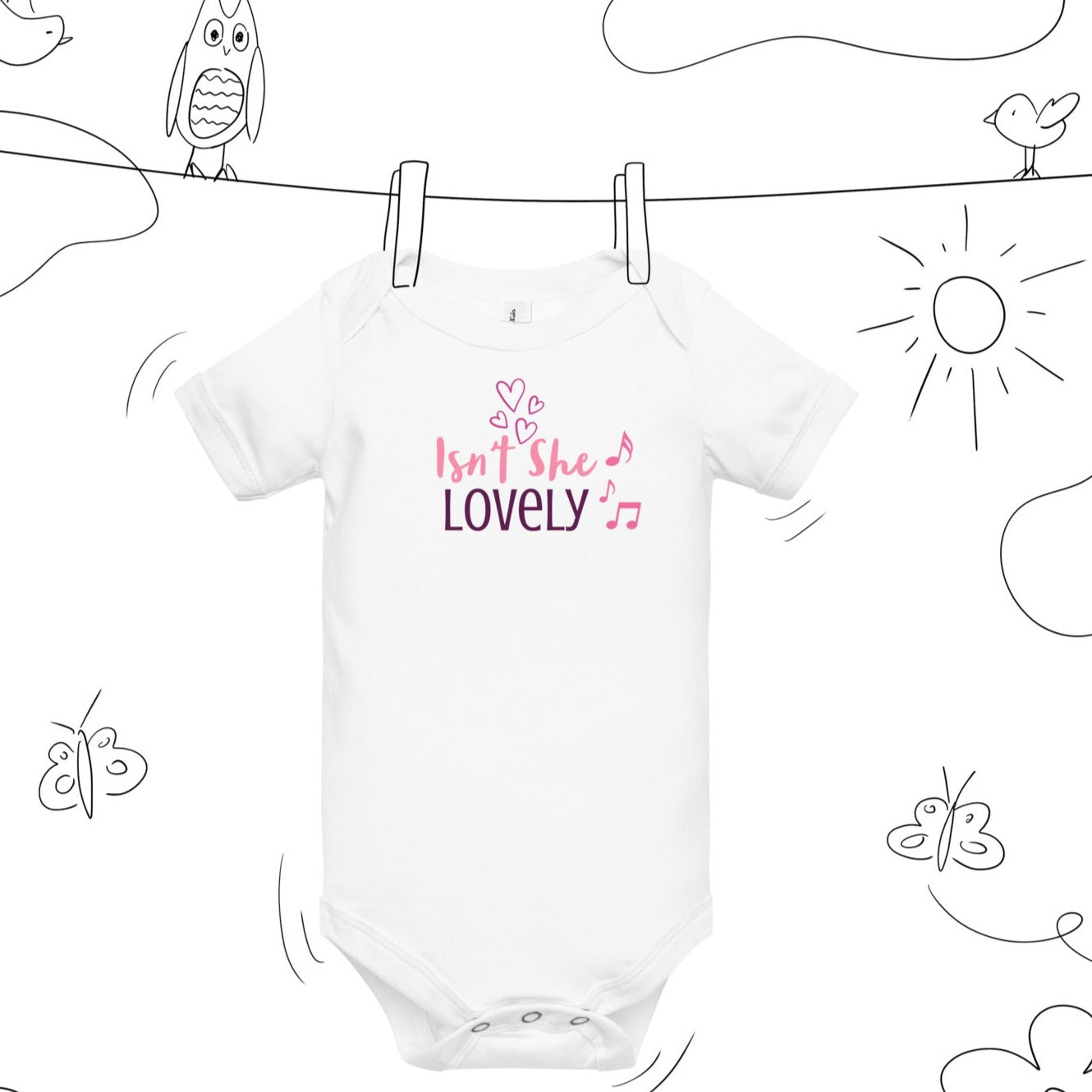 Isn't She Lovely Baby Onesie - On the Go with Princess O