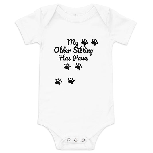 My Older Sibling Has Paws Onesie