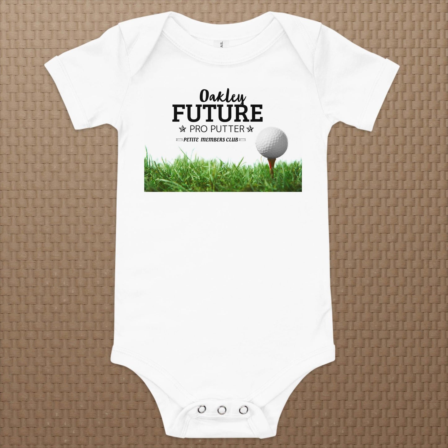 Baby Customized Name Future Pro Putter Onesie On the Go with Princess O